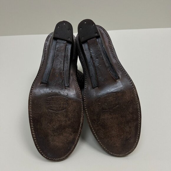 Bed Stu Boots Womens Size 8 Brown Dutchess Teal Cut Out Wedge Booties Ladies - Picture 7 of 14